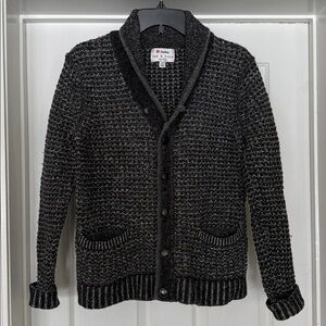 Rag & Bone Men’s Small Wool Cotton Knit Cardigan Gray Button Front
